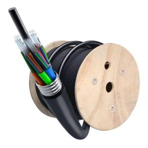 Multi-Core Armored Fiber Optic Cable on Drum