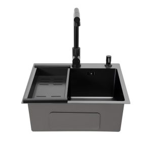 Black Nano Workstation Kitchen Sink