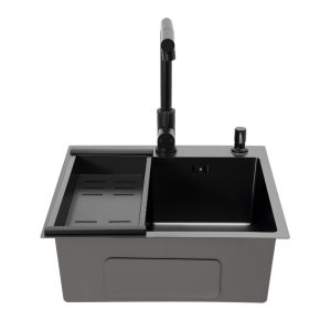 Black Nano Workstation Kitchen Sink