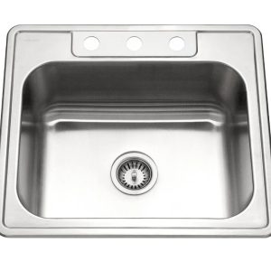 Brushed Stainless Top-Mount Kitchen Sink